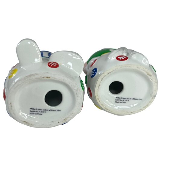 M&Ms Salt & Pepper Shakers Vintage 2001 Collectible Ceramic - Picture 6 of 6